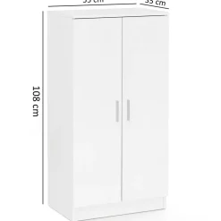 Schuhschrank weiß B/H/T: ca. 55x108x35 cm