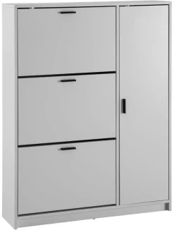 Schuhschrank weiß B/H/T: ca. 90x120x24 cm