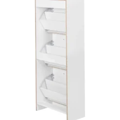 Schuhschrank weiß B/H/T: ca. 50x125x24 cm