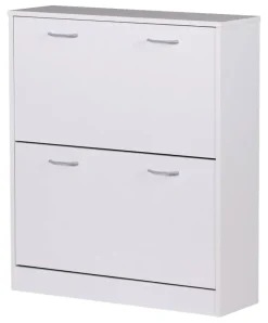 Schuhschrank weiß grau B/H/T: ca. 75x87x24 cm