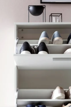 Schuhschrank weiß weiß B/H/T: ca. 120x81x24 cm