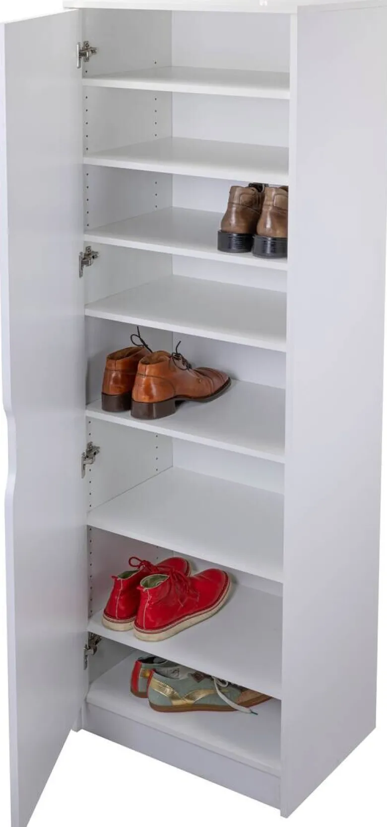 Schuhschrank Westphalen 1D weiß beschichtet Nachbildung B/H/L: ca. 40x189,5x58 cm