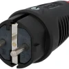 Schuko-Stecker schwarz