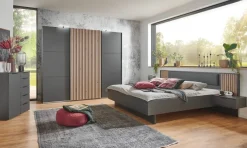 Schwebetürenschrank Ancona Graphit Artisan Nachbildung B/H/T: ca. 250x216x65 cm