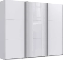 Schwebetürenschrank Atlanta weiß B/H/T: ca. 250x216x65 cm