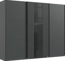 Schwebetürenschrank Atlanta Graphit B/H/T: ca. 250x216x65 cm