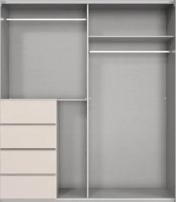 Schwebetürenschrank Bali Kaschmir B/H/T: ca. 180x208x64 cm