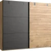 Schwebetürenschrank Detroit Plankeneiche Nachbildung B/H/T: ca. 250x216x65 cm