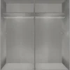 Schwebetürenschrank Dunen Sahara grau B/H/T: ca. 180x198x65 cm