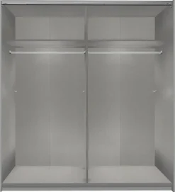 Schwebetürenschrank Dunen Sahara grau B/H/T: ca. 180x198x65 cm