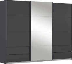 Schwebetürenschrank Elara grau B/H/T: ca. 271x210x62 cm