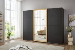Schwebetürenschrank Katar Graphit B/H/T: ca. 270x208x64 cm