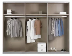 Schwebetürenschrank Kulmbach Alpinweiß B/H/T: ca. 271x210x62 cm