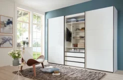 Schwebetürenschrank Magic weiß B/H/T: ca. 300x216x65 cm