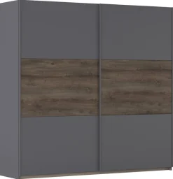 Schwebetürenschrank Marbella grau B/H/T: ca. 218x210x59 cm
