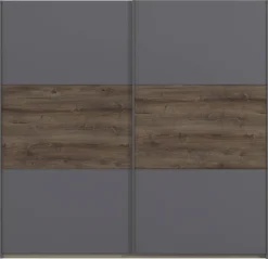 Schwebetürenschrank Marbella grau B/H/T: ca. 218x210x59 cm