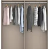 Schwebetürenschrank Quadra Eiche Artisan grau B/H/T: ca. 136x210x57 cm