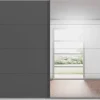 Schwebetürenschrank Quadra grau B/H/T: ca. 225x210x62 cm