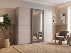 Schwebetürenschrank Rinteln Sahara grau B/H/T: ca. 270x208x65 cm