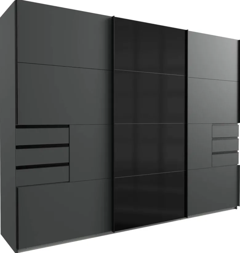 Schwebetürenschrank Saigon Graphit B/H/T: ca. 270x210x64 cm
