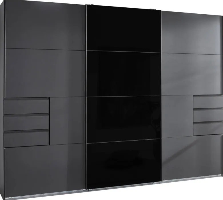 Schwebetürenschrank Saigon Graphit B/H/T: ca. 270x210x64 cm