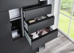 Schwebetürenschrank Saigon Graphit B/H/T: ca. 270x210x64 cm