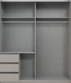 Schwebetürenschrank Stade Sahara grau B/H/T: ca. 168x198x63 cm