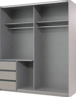Schwebetürenschrank Stade Sahara grau B/H/T: ca. 168x198x63 cm