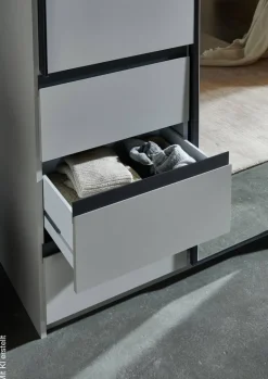 Schwebetürenschrank Stade Sahara grau B/H/T: ca. 168x198x63 cm