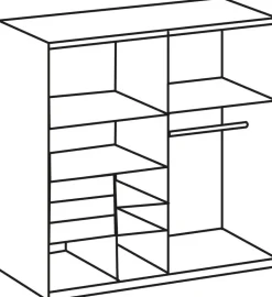 Schwebetürenschrank Tilburg Sahara grau B/H/T: ca. 225x208x64 cm