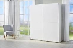Schwebetürenschrank Time weiß B/H/T: ca. 170x195x59 cm