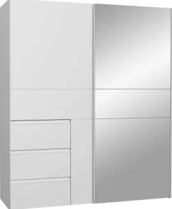 Schwebetürenschrank weiß B/H/T: ca. 170,3x200,5x61,2 cm