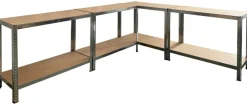 Schwerlaststeckregal 2er-Set verzinkt B/H/T: ca. 160x160x40 cm