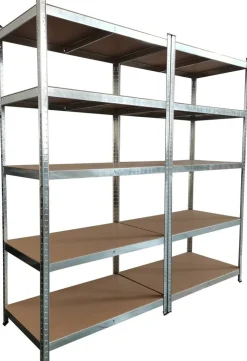 Schwerlaststeckregal 2er-Set verzinkt B/H/T: ca. 200x200x60 cm