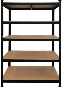 Schwerlaststeckregal schwarz B/H/T: ca. 120x180x60 cm