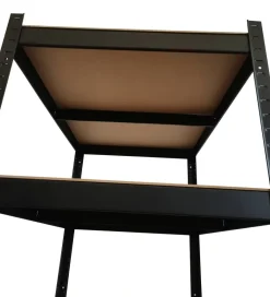 Schwerlaststeckregal schwarz B/H/T: ca. 120x180x60 cm
