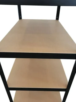 Schwerlaststeckregal schwarz B/H/T: ca. 120x180x60 cm