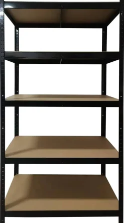Schwerlaststeckregal schwarz B/H/T: ca. 90x180x60 cm