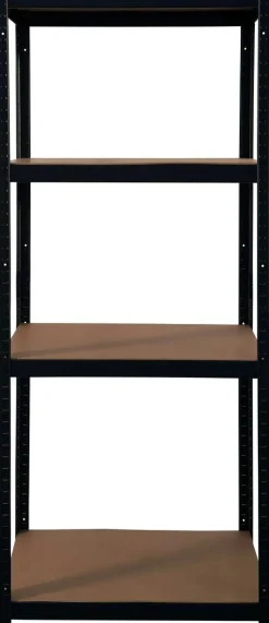 Schwerlaststeckregal schwarz B/H/T: ca. 75x150x30 cm