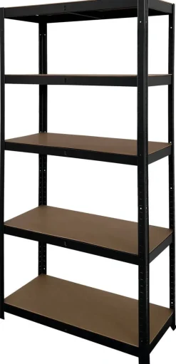 Schwerlaststeckregal schwarz B/H/T: ca. 90x180x40 cm