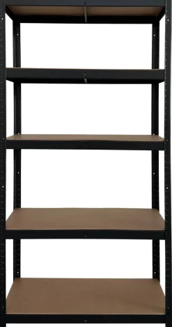 Schwerlaststeckregal schwarz B/H/T: ca. 90x180x40 cm