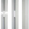Schwerlaststeckregal weiß B/H/T: ca. 70x150x40 cm