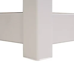 Schwerlaststeckregal weiß B/H/T: ca. 70x150x40 cm