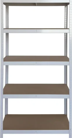 Schwerlaststeckregal weiß B/H/T: ca. 90x180x40 cm