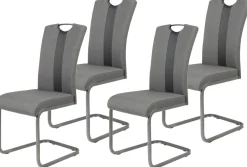 Schwingstuhl Amber 4er Set anthrazit schwarz B/H/T: ca. 43x98x56 cm