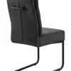Schwingstuhl anthrazit Samt B/H/T: ca. 44x100x66 cm
