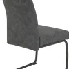 Schwingstuhl anthrazit Vintage Microfaser B/H/T: ca. 50x97x63 cm