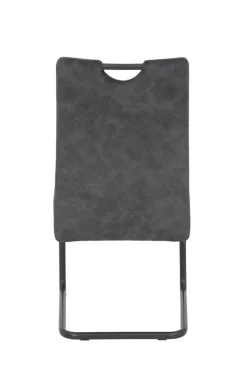 Schwingstuhl anthrazit Vintage Microfaser B/H/T: ca. 50x97x63 cm