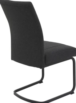 Schwingstuhl Brindisi, 4er-Set anthrazit Webstoff B/H/T: ca. 48x98,5x67 cm