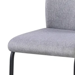 Schwingstuhl Dina grau schwarz Microfaser Metall